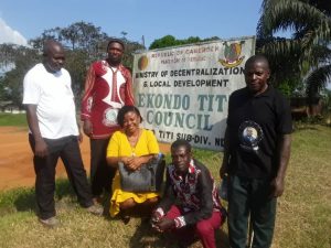 OPIC Staff with workers of Ekondo-Titi Council